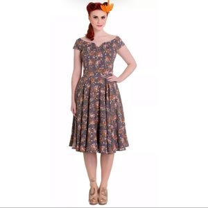 💜 SALE Hell Bunny Vixen Antonella swing dress